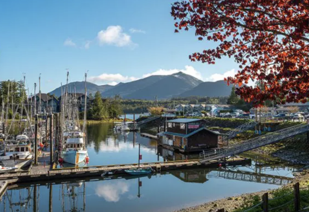 image of town of Ucluelet harbour